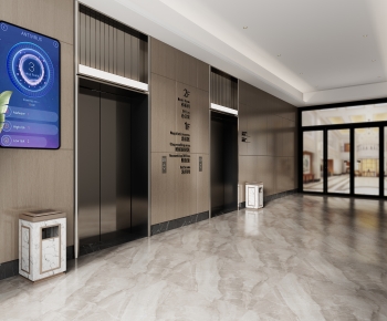 Modern Office Elevator Hall-ID:514892102