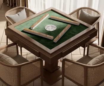 Modern Mahjong Tables And Chairs-ID:227110462
