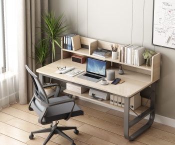 Modern Computer Desk And Chair-ID:823945055