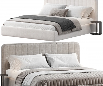 Modern Double Bed-ID:671478035
