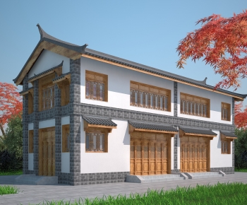 Chinese Style Building Appearance-ID:825159079