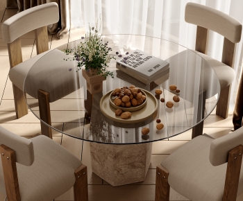 Modern French Style Dining Table And Chairs-ID:104213002