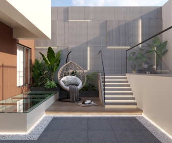Modern Courtyard/landscape-ID:375155938
