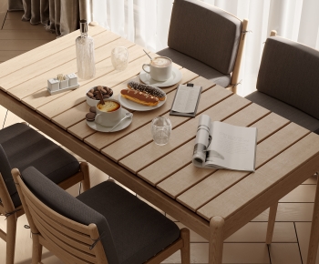 Modern Dining Table And Chairs-ID:458295114