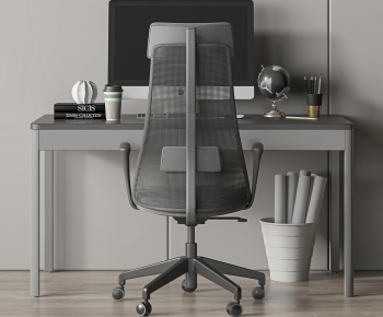 Modern Computer Desk And Chair-ID:761351114