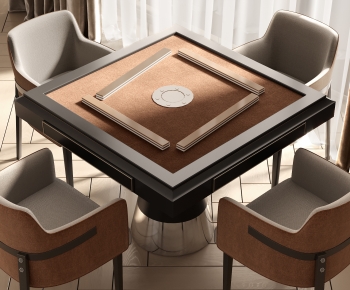 Modern Mahjong Tables And Chairs-ID:474198108