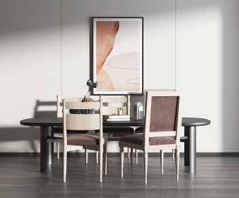 Modern Dining Table And Chairs-ID:551636937
