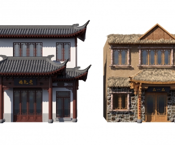 Chinese Style Ancient Architectural Buildings-ID:845158108