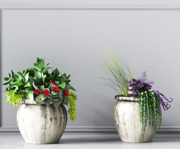 Modern Potted Green Plant-ID:417690992