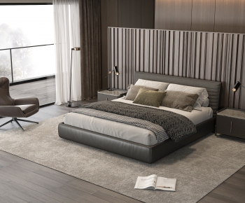 Modern Double Bed-ID:513241052