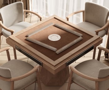 Modern Mahjong Tables And Chairs-ID:401215082