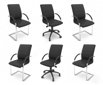 Modern Office Desk And Chair-ID:734627962