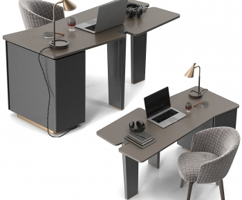 Modern Computer Desk And Chair-ID:465617901