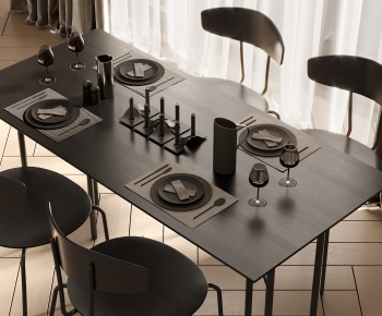 Modern Dining Table And Chairs-ID:123140846