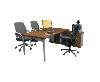 Modern Office Desk And Chair-ID:885015017