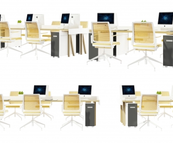 Modern Office Desk And Chair-ID:861344101