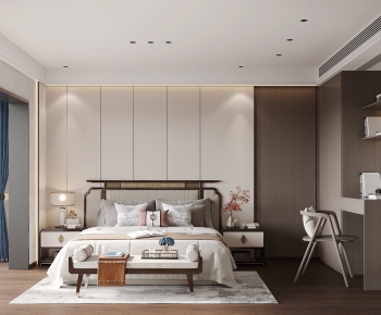 New Chinese Style Bedroom-ID:912292965