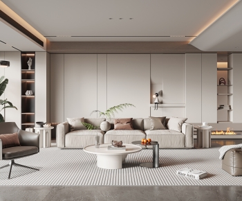 Modern A Living Room-ID:680151942