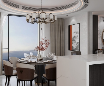 New Chinese Style Dining Room-ID:994852071