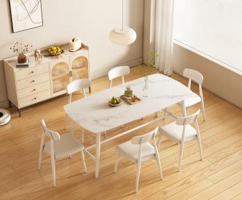 Wabi-sabi Style Dining Table And Chairs-ID:508548974