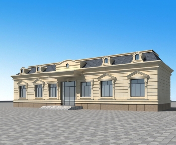 European Style Appearance Of Commercial Building-ID:707314978