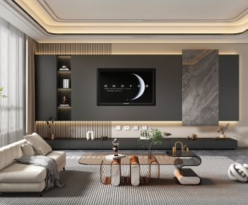 Modern A Living Room-ID:427270899