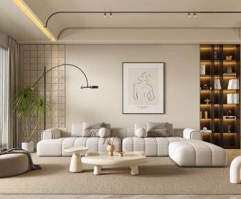 Wabi-sabi Style A Living Room-ID:380054005