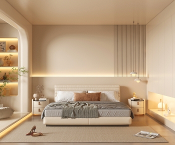Wabi-sabi Style Bedroom-ID:188960083