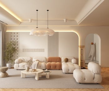Wabi-sabi Style A Living Room-ID:330952887