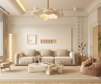 Wabi-sabi Style A Living Room-ID:342448002