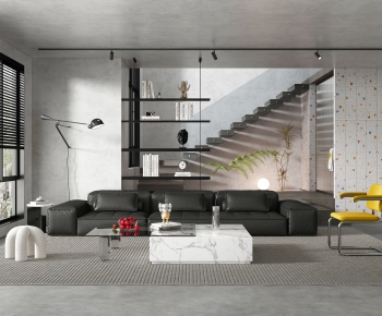 Industrial Style A Living Room-ID:866077907