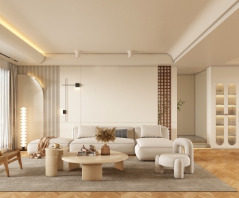 Wabi-sabi Style A Living Room-ID:366060978