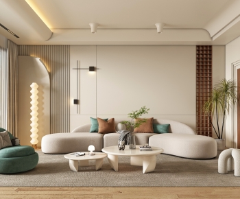 Wabi-sabi Style A Living Room-ID:103418877