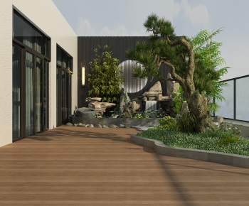 New Chinese Style Courtyard/landscape-ID:604654071