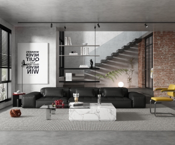Industrial Style A Living Room-ID:224906923