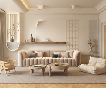 Wabi-sabi Style A Living Room-ID:733059882