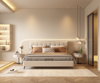Wabi-sabi Style Bedroom-ID:660563958