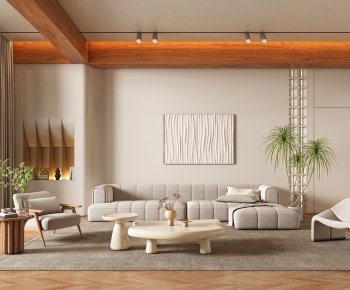 Wabi-sabi Style A Living Room-ID:715069067