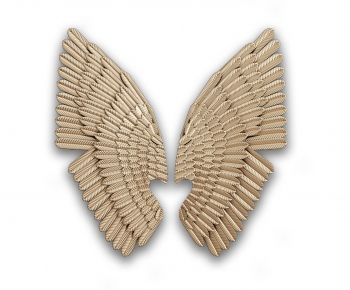 现代翅膀装饰-ID:383397104