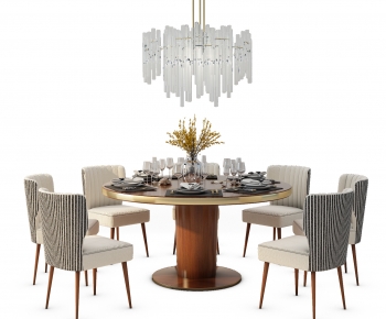 Simple European Style Dining Table And Chairs-ID:615859999