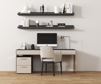 Modern Computer Desk And Chair-ID:829087974