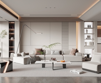 Modern A Living Room-ID:805362946