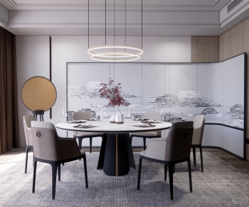 New Chinese Style Dining Room-ID:489186055