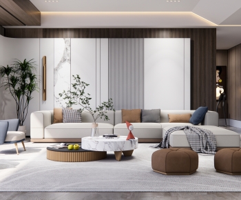 Modern A Living Room-ID:627898931