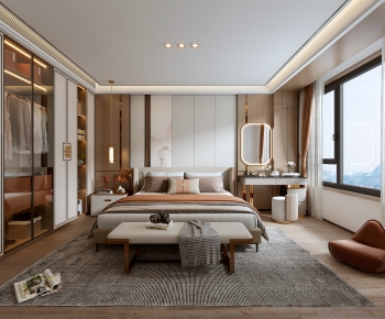 New Chinese Style Bedroom-ID:576987036