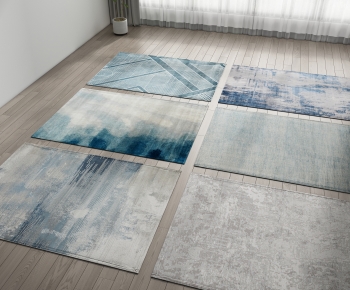 现代方形地毯组合-ID:176903019