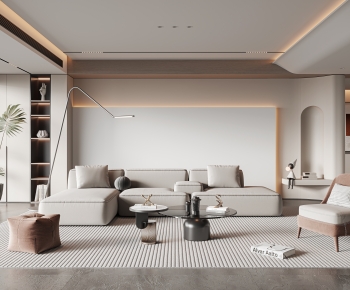 Modern A Living Room-ID:680900107