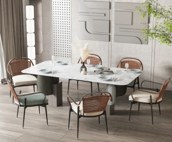 Modern Dining Table And Chairs-ID:795584925