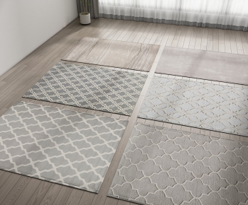 现代几何图案地毯组合-ID:591101884