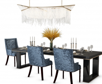 New Chinese Style Dining Table And Chairs-ID:957243924